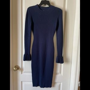Milly navy blue long dress